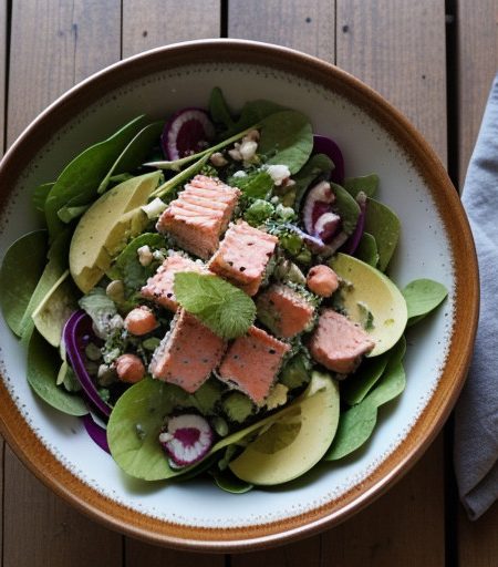 Minty Salmon Salad recipe image