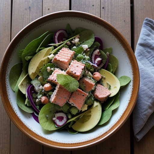 Minty Salmon Salad recipe image