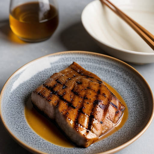 Miso- & Maple-Marinated Pork With Apple And recipe image