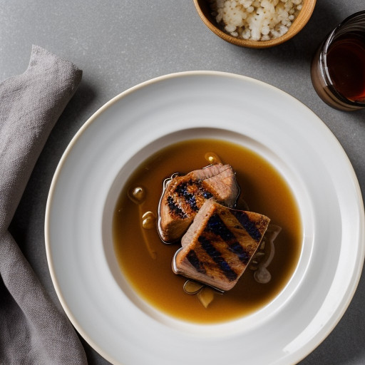Miso- & Maple-Marinated Pork With Apple & Onion recipe image