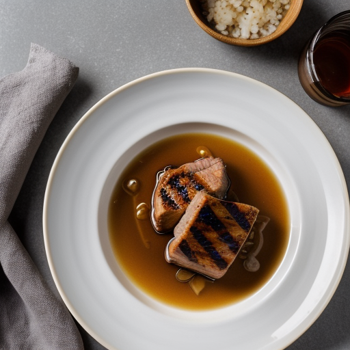 Miso- & Maple-Marinated Pork With Apple & Onion recipe image
