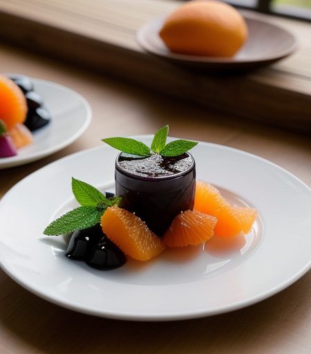 Mixed Fruits With Grass Jelly recipe image