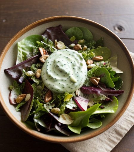 Mixed Green Salad With Dijon-Tarragon Dressing recipe image