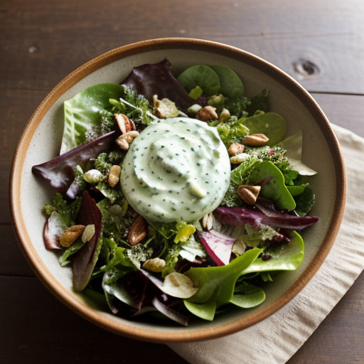 Mixed Green Salad With Dijon-Tarragon Dressing recipe image