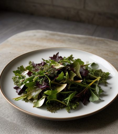 Mixed Greens & Herbs With Cumin recipe image