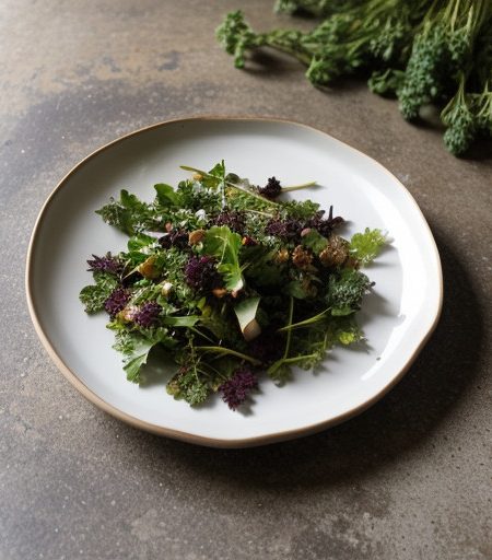 Mixed Greens and Herbs With Cumin recipe image