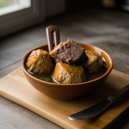 Mixed Meat Soup - Solyanka Sbornaya Mysnaya recipe image