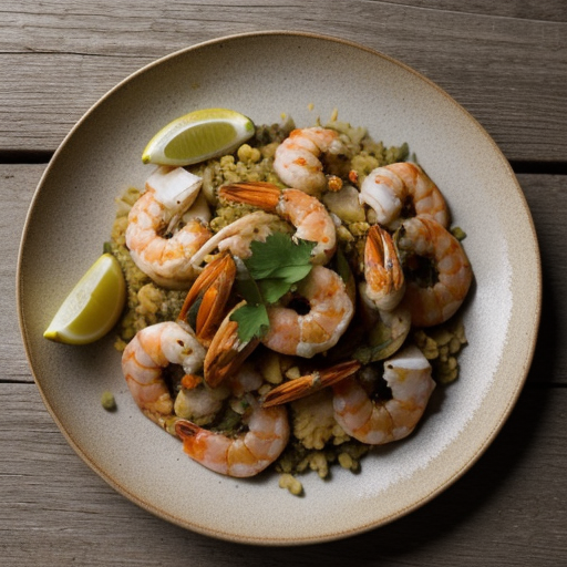 Mixed Seafood Paella With Garlic Aioli recipe image