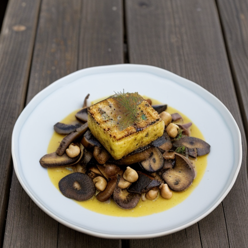 Mixed Wild Mushrooms With Grilled Polenta recipe image