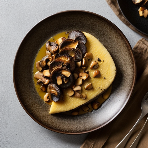 Mixed Wild Mushrooms With Grilled Polenta recipe image