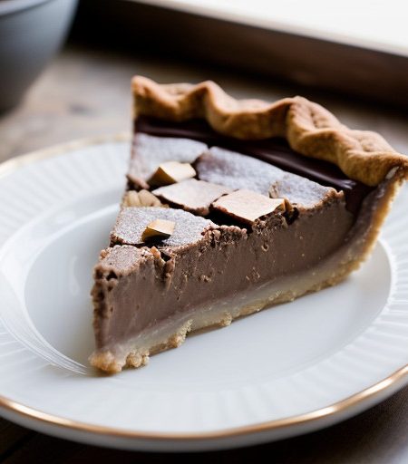 Mocha-Almond Fudge Pie - Bon Appetit recipe image