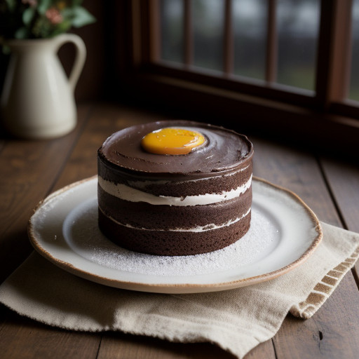 Mocha Cake With Chocolate Butter Creme recipe image