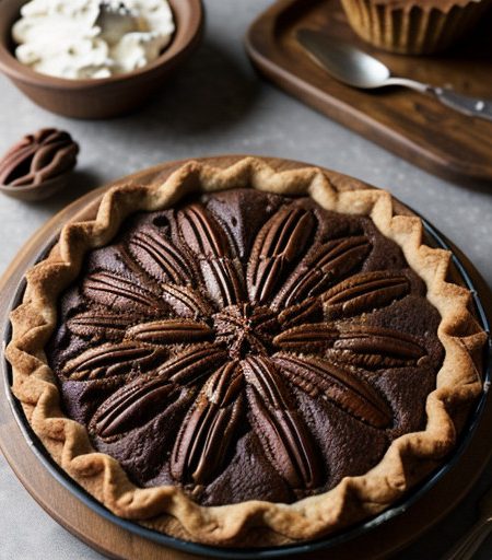 Mocha Pecan Pie recipe image