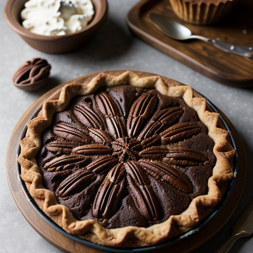 Mocha Pecan Pie recipe image