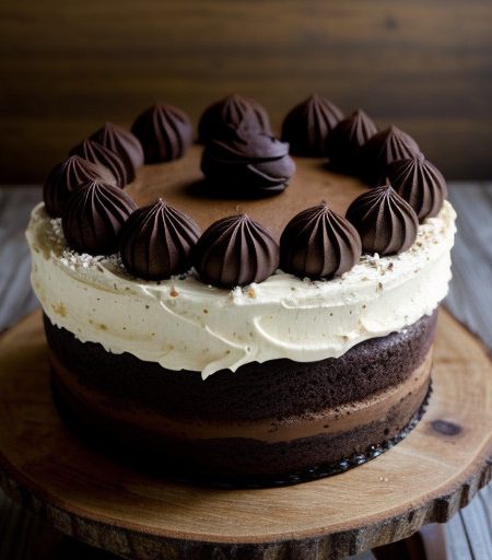 Mocha Truffle Cake recipe image