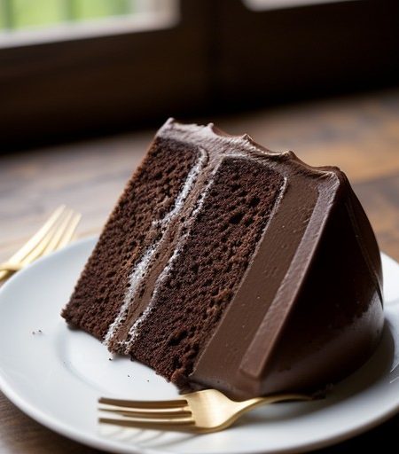 Mock-Chiffon Chocolate Cake recipe image