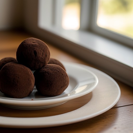 Mock Chocolate Rum Truffles recipe image