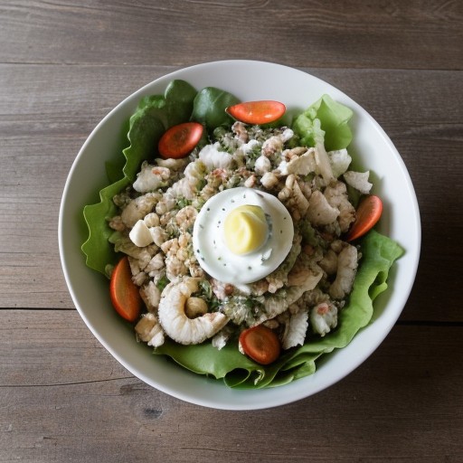 Mock Seafood Salad recipe image