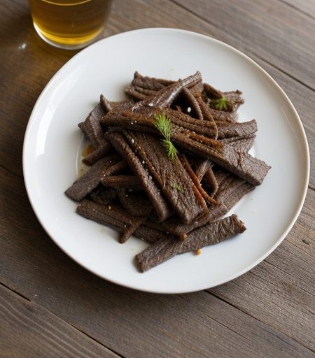 Mohren Mit Geschnetzeltern (Beef Strips and Ca recipe image