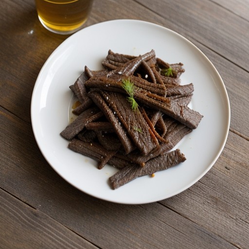 Mohren Mit Geschnetzeltern (Beef Strips and Ca recipe image