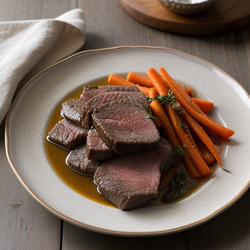 Mohren Mit Geschnetzeltern (Beef Strips and Carrots recipe image