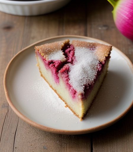 Moist Rhubarb Coffeecake recipe image
