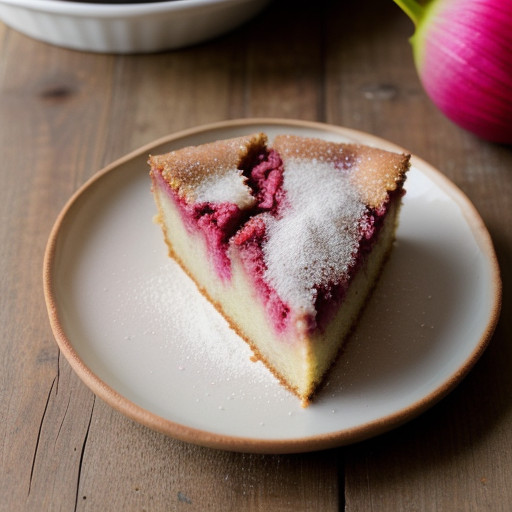 Moist Rhubarb Coffeecake recipe image