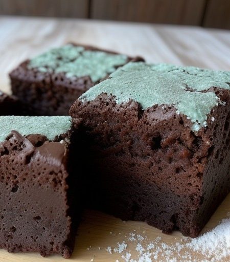 Moist and Minty Brownies recipe image