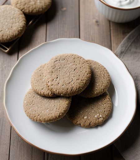 Molasses Oat Crackers recipe image