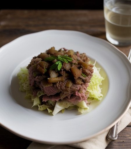 Mom's Corned Beef Hash & Cabbage recipe image