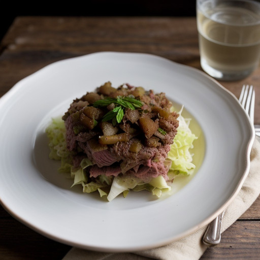 Mom's Corned Beef Hash & Cabbage recipe image