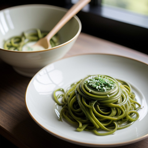 Mom's Green Noodles recipe image