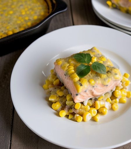 Mona's Salmon & Corn Casserole recipe image