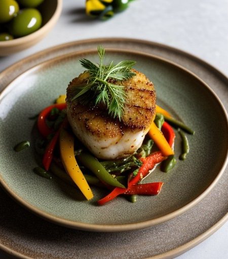 Monkfish Tails Piperade recipe image
