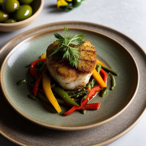 Monkfish Tails Piperade recipe image