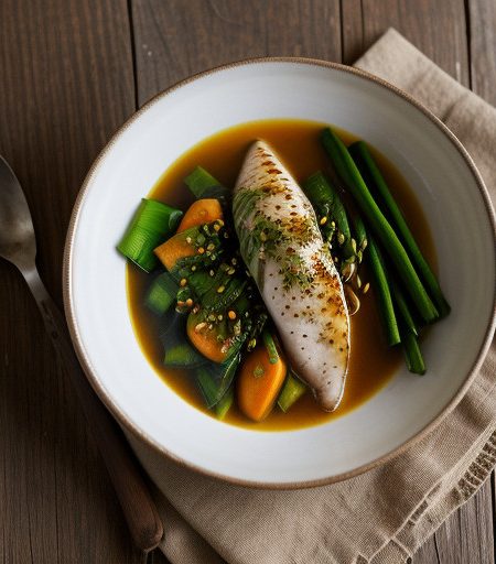 Monkfish With Ginger Sauce recipe image