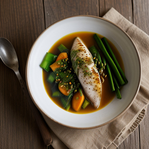 Monkfish With Ginger Sauce recipe image