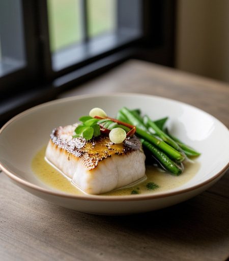 Monkfish With Ginger Sauce recipe image