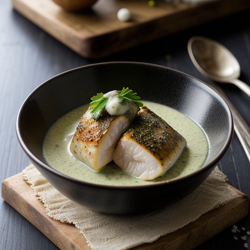 Monkfish With Lemon & Parsley Sauce recipe image