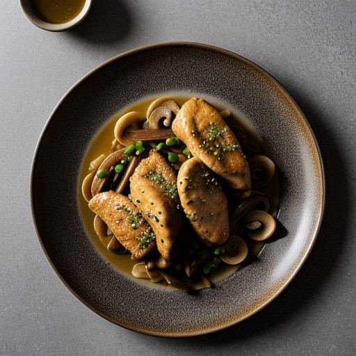 Moo Goo Gai Pan (Stir-Fried Chicken & Mushr recipe image