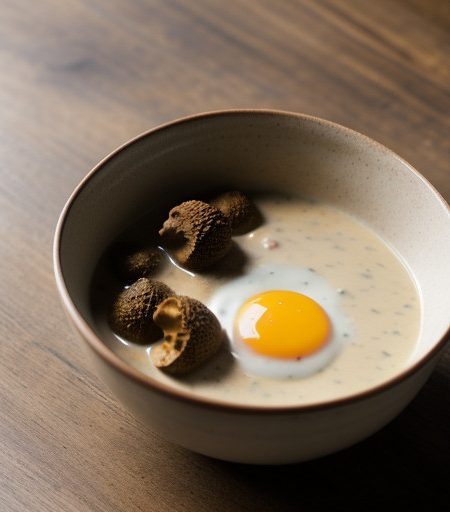 Morels in Poulette Sauce recipe image