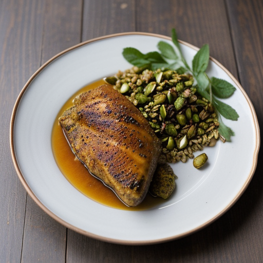 Moroccan Chicken With Pistachios~apricots~ros recipe image