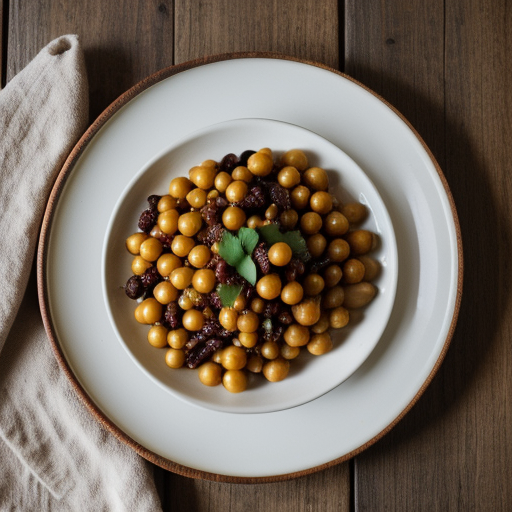 Moroccan Garbanzo Beans With Raisins recipe image