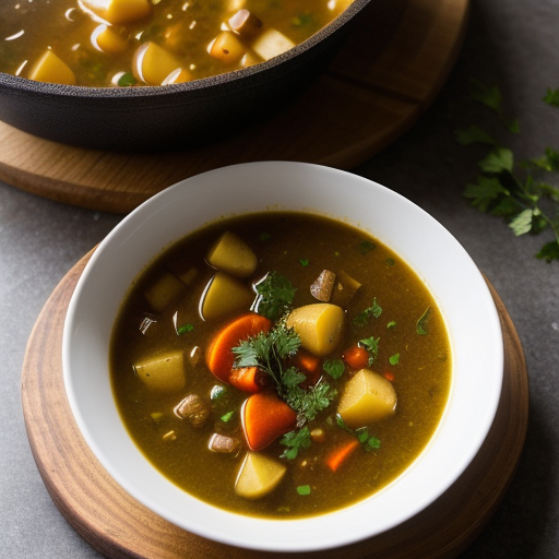 Moroccan-Style Vegetable Soup recipe image