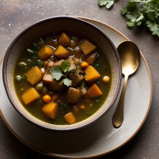 Moroccan-Style Vegetable Soup recipe image