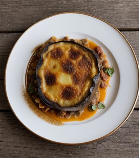 Moussaka (Baked Eggplant With Potatoes recipe image
