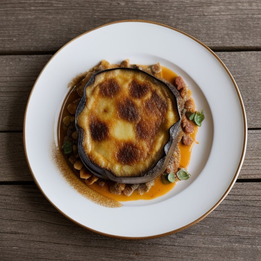 Moussaka (Baked Eggplant With Potatoes recipe image