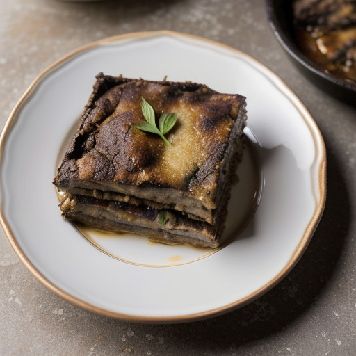 Moussaka (Eggplant-Lamb Bake recipe image