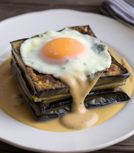 Moussaka (Eggplant and Meat With Custard recipe image