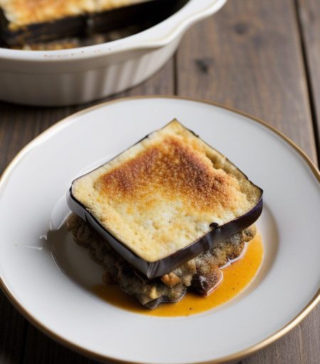 Moussaka (Vegetarian Eggplant & Cheese recipe image